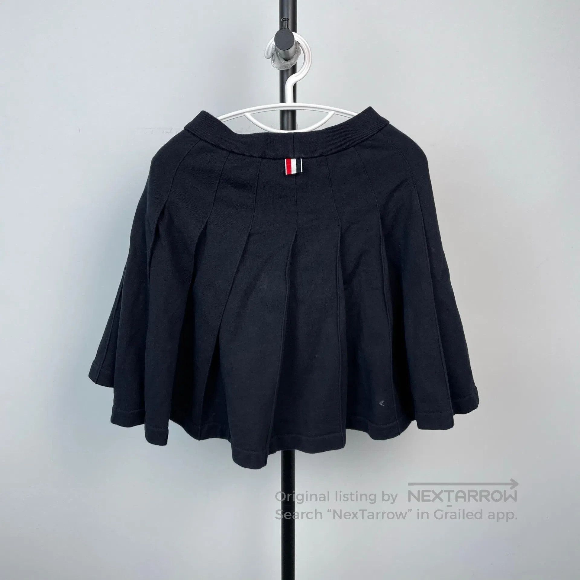 Thom Browne Thom Browne Navy Blue Mini Pleated Skirt| Size 37" - 2 Thumbnail
