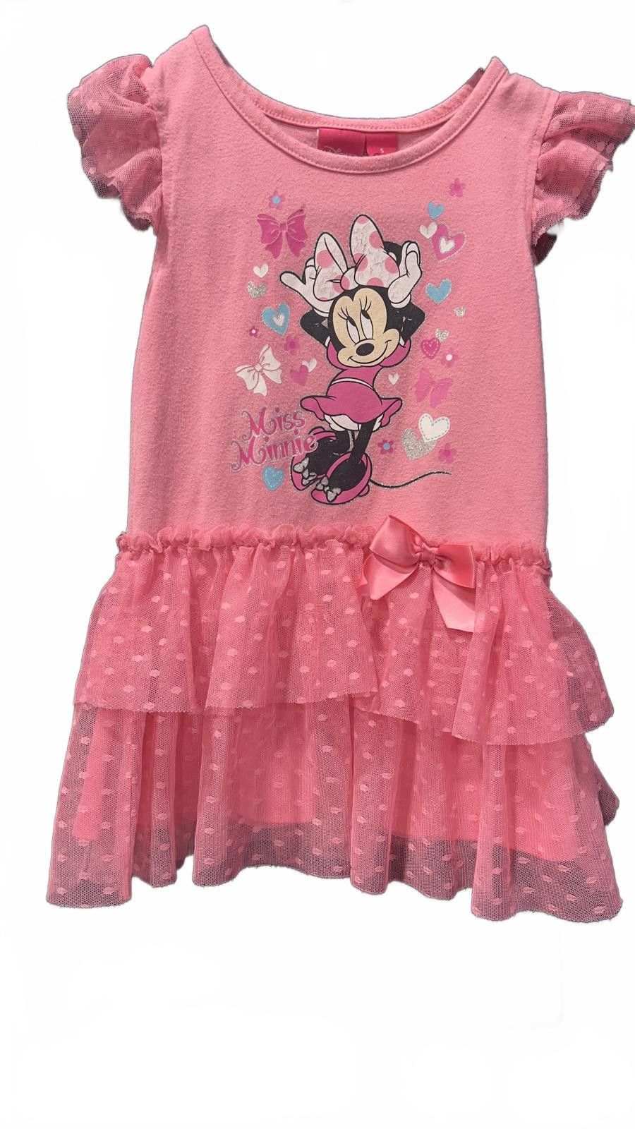 Disney Disney Minnie Mouse Pink Dress for Girls - Size 5 Size ONE SIZE - 1 Thumbnail