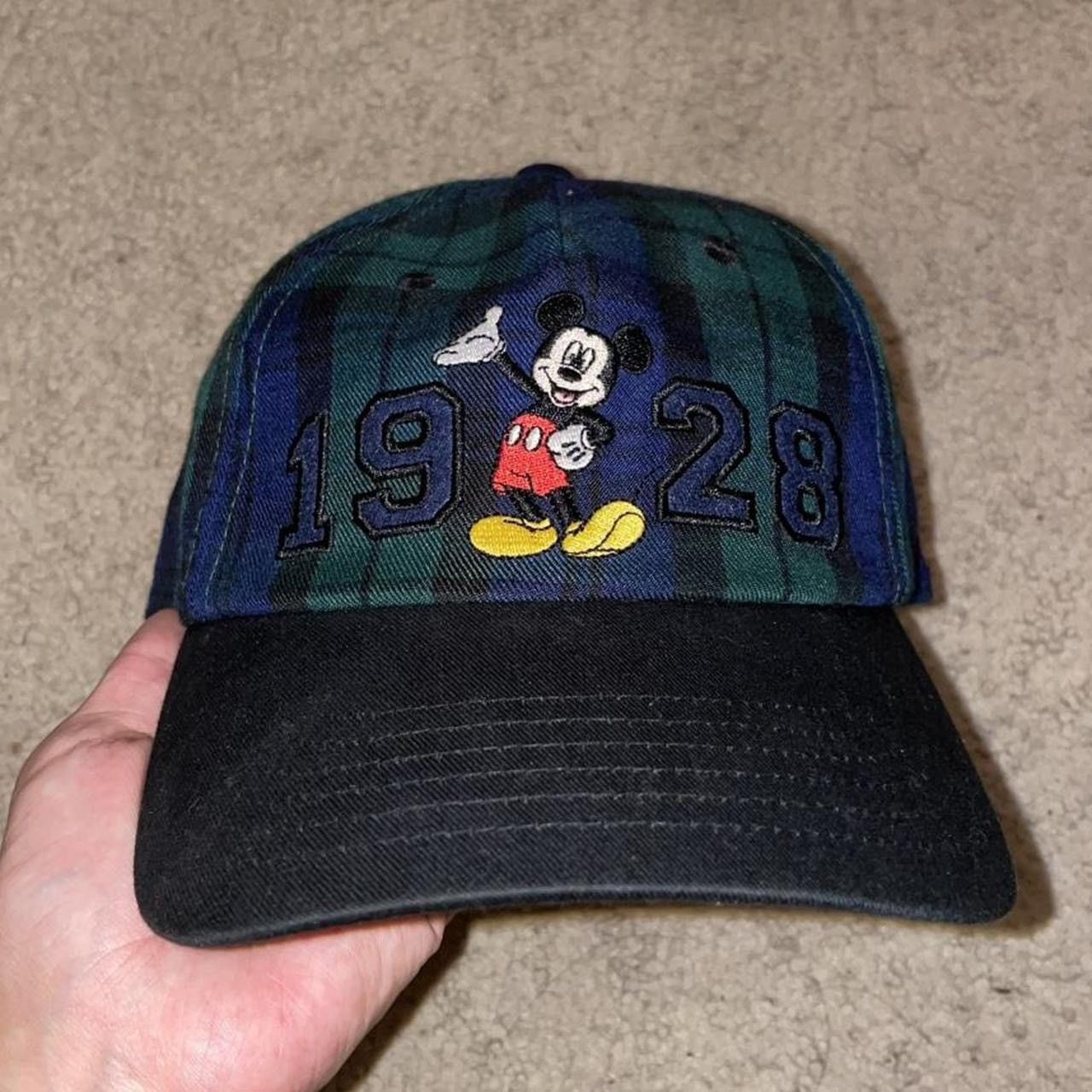 Disney 1928 Disney Mickey Mouse plaid hat Size ONE SIZE - 1 Thumbnail