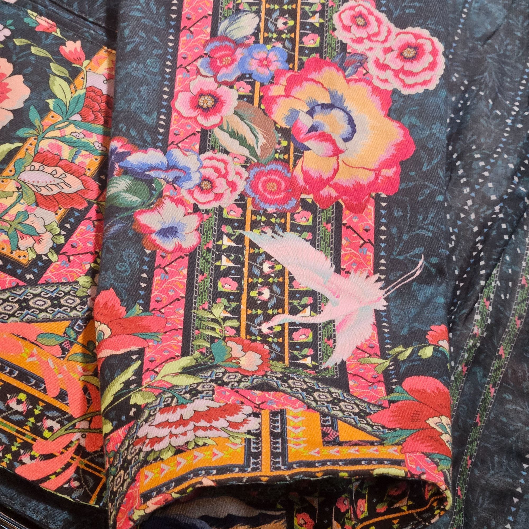 Johnny Was Johnny Was Womens Pete & Greta Floral Boho Print Jacket S Ar Size S / US 4 / IT 40 - 6 Thumbnail