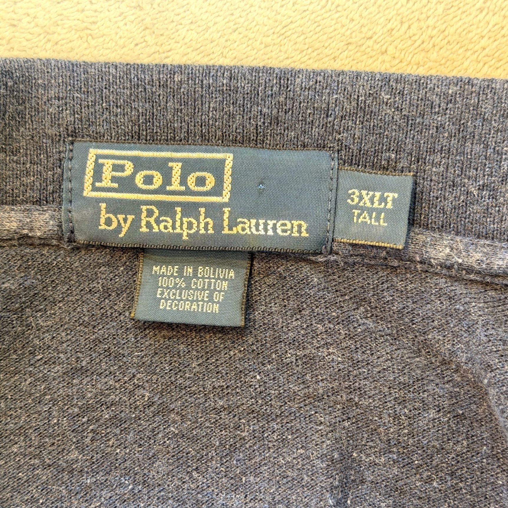 Polo Ralph Lauren VINTAGE Polo Ralph Lauren Pique Long Sleeve Polo Shirt 3XLT Mens Dark Blue Logo Classic Preppy 100% Cotton Slit Button Collared Regular Tall Shirt Size US XXL / EU 58 / 5 - 5 Thumbnail