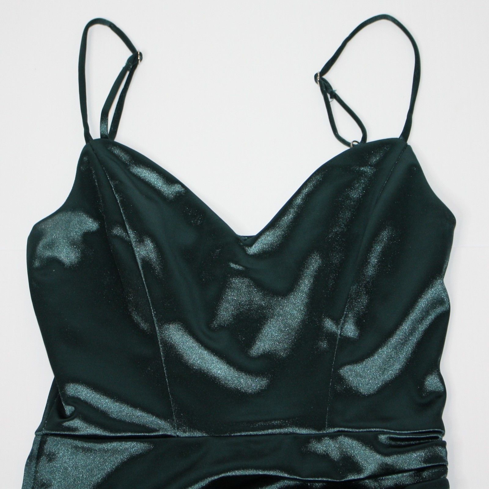 Other Lucy in the Sky Jo Draped Bodycon Dress in Dark Turquoise Size XS / US 0-2 / IT 36-38 - 10 Thumbnail