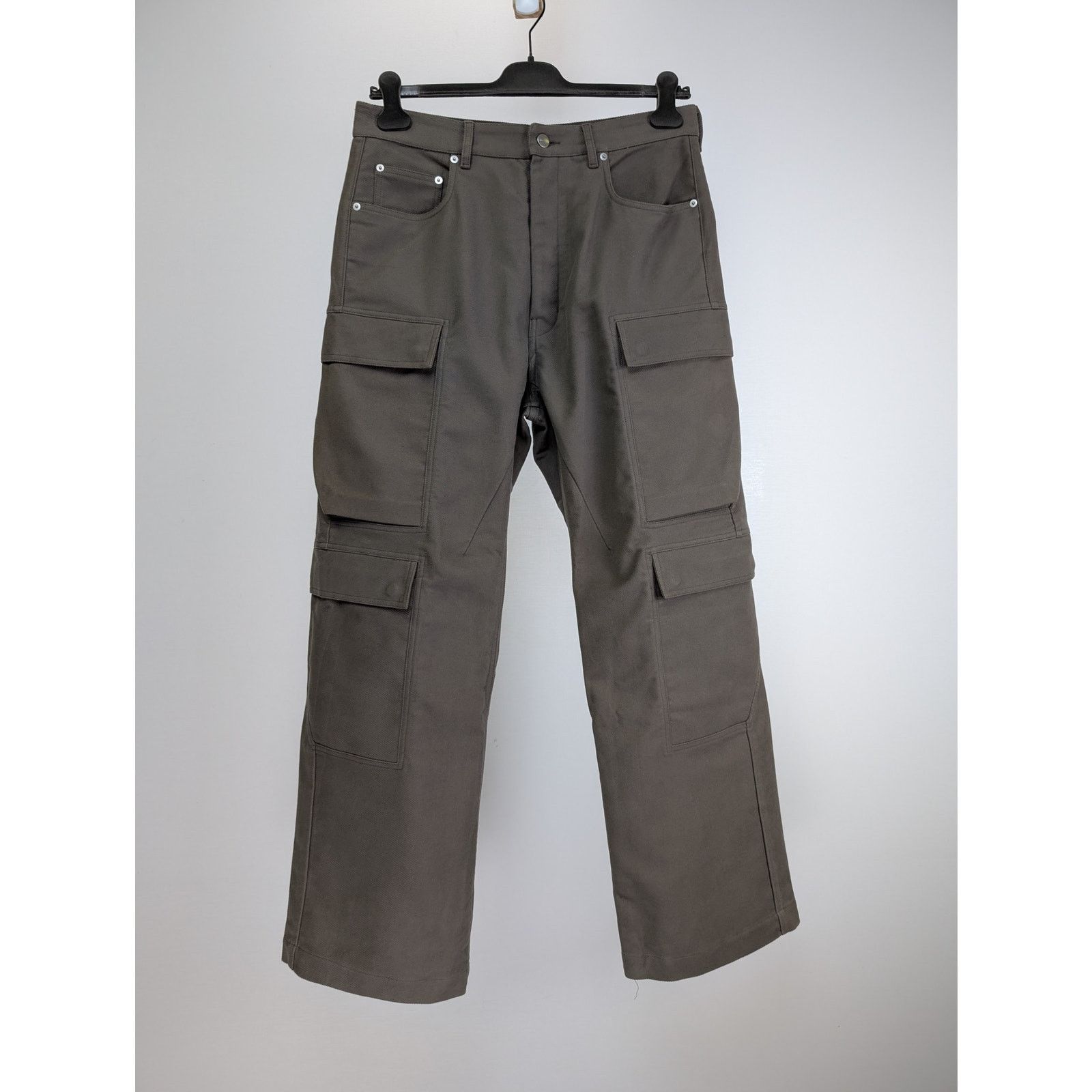 Rick Owens o1rshd1 Double Cargo Pants in Dust Size US 31 - 1 Thumbnail