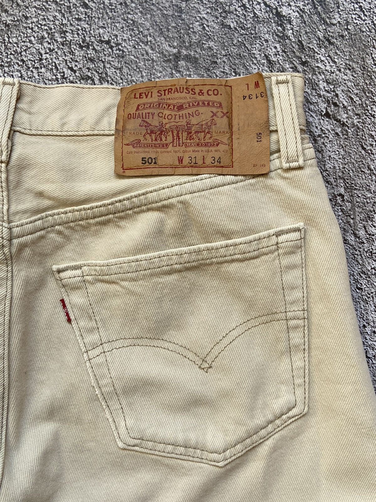 Levi's × Vintage Levi’s Distressed Vintage Denim Pants Made In USA Dirty Faded Size US 32 / EU 48 - 6 Thumbnail