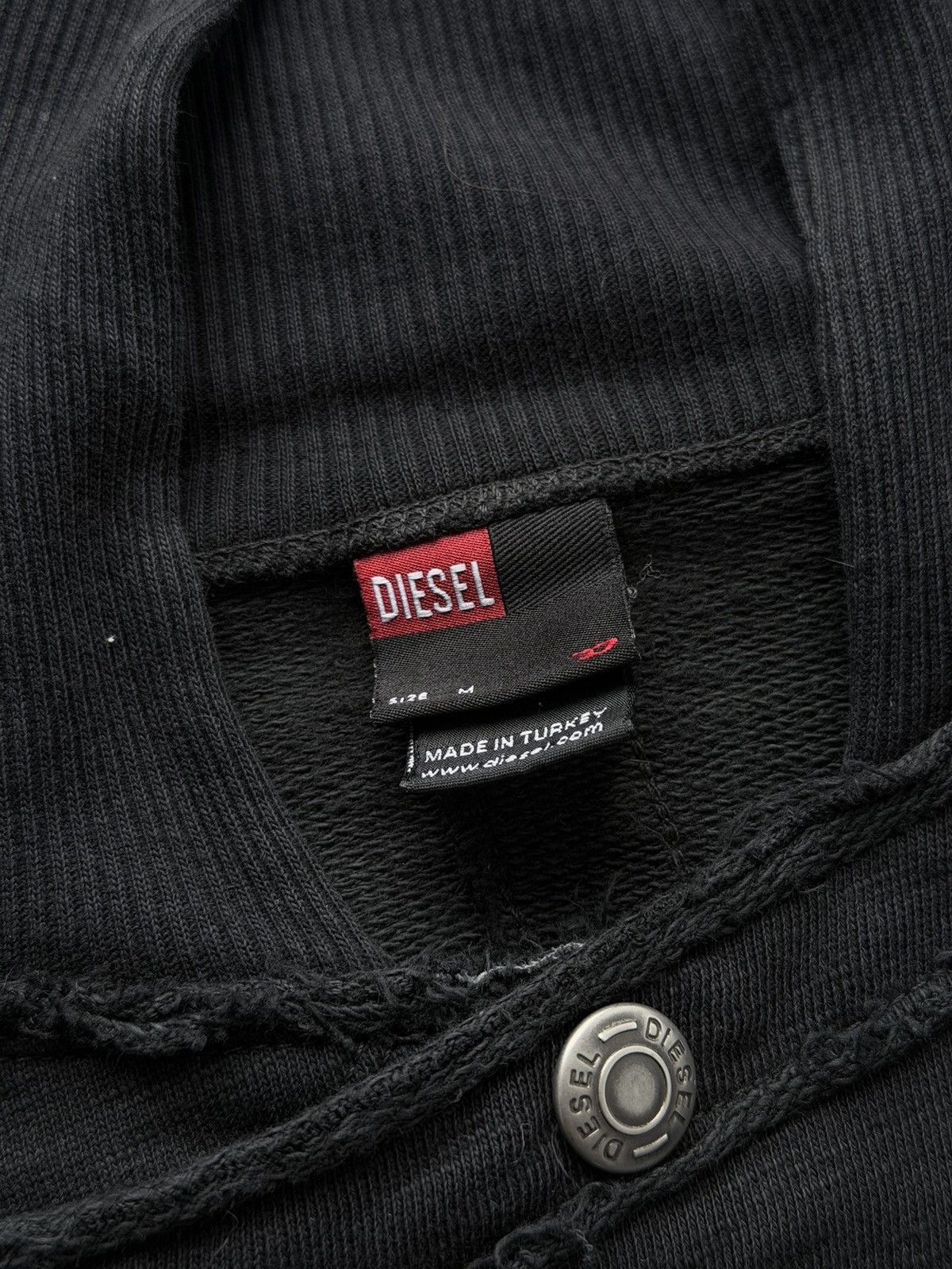 Diesel 2000s Avant Garde Diesel Asymmetrical Cropped Top Sweatshirt Size M / US 6-8 / IT 42-44 - 9 Thumbnail