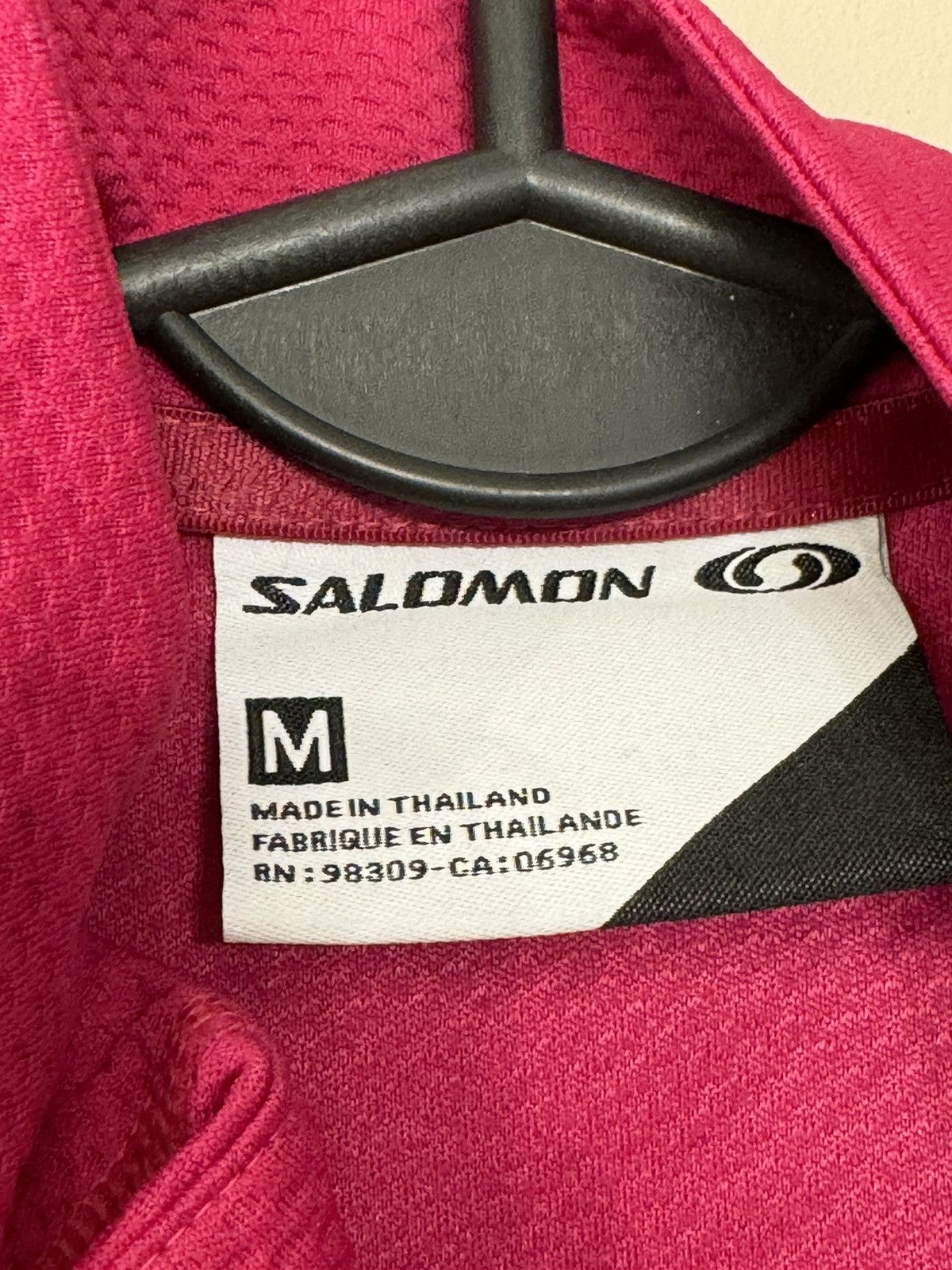 Salomon Salomon pink 1/4 zip fleece pullover trekking outdoor Size M / US 6-8 / IT 42-44 - 4 Thumbnail