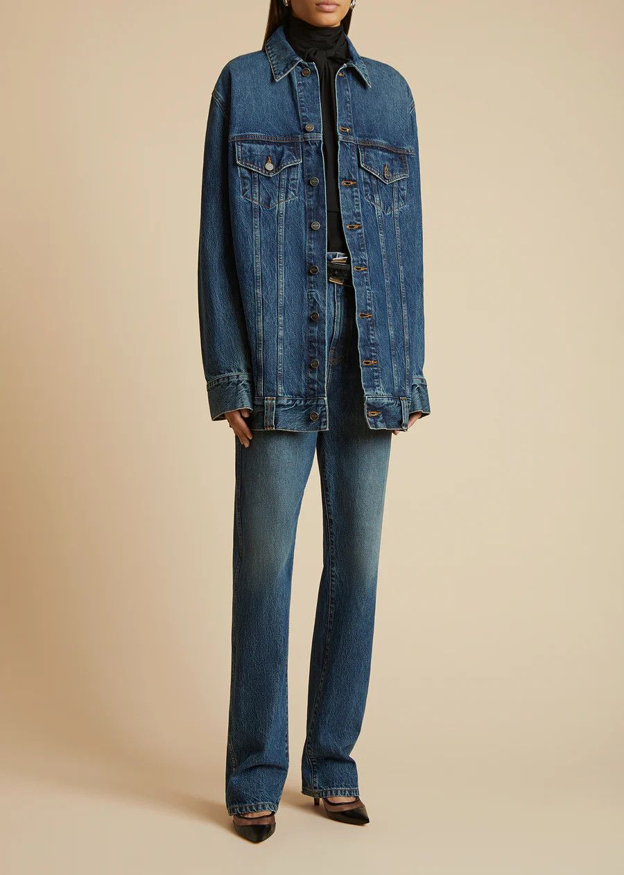 KHAITE o1s22i1n0724 Slim Fit Danielle Jeans in Blue Size 28" / US 6 / IT 42 - 2 Thumbnail