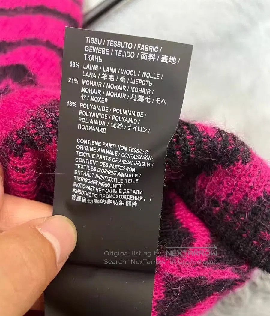 Saint Laurent Paris Saint Laurent 19FW Rose Tiger Sweater. Size XS / US 0-2 / IT 36-38 - 6 Thumbnail