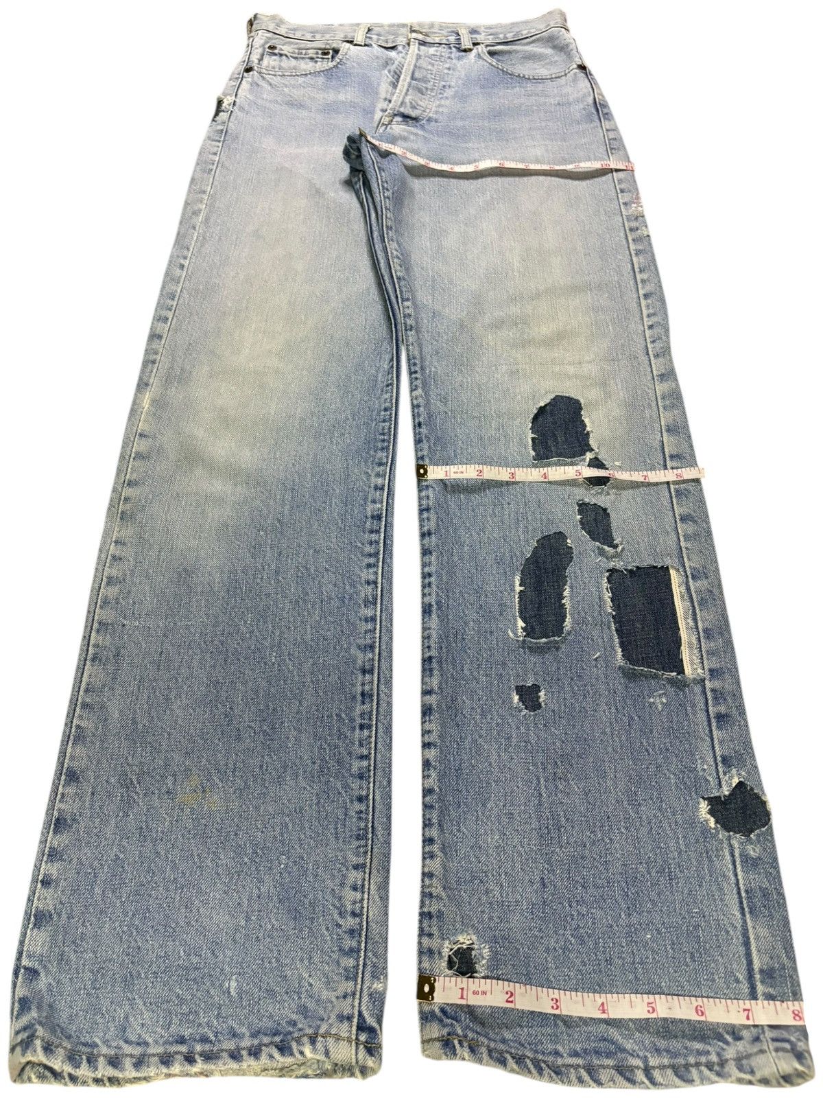 Levi's Vintage 80s Levis 503BXX Big E Selvedge Mud Wash Loose Jeans Size US 29 - 14 Thumbnail
