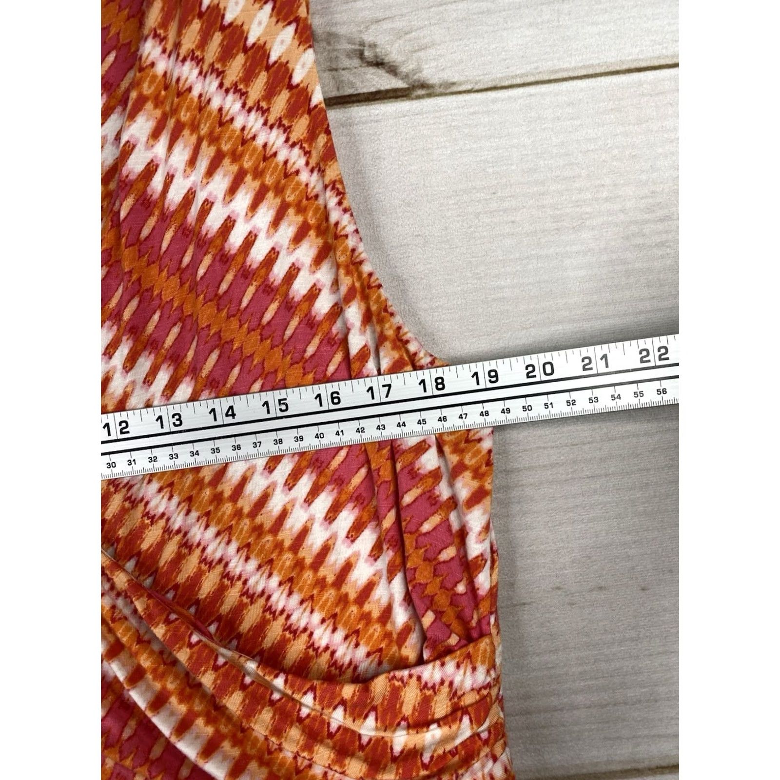 J. Jill J. Jill Maxi Dress Womens XL Orange Floral Boho Sleeveless Knit V-Neck Pullover Size XL / US 12-14 / IT 48-50 - 5 Thumbnail
