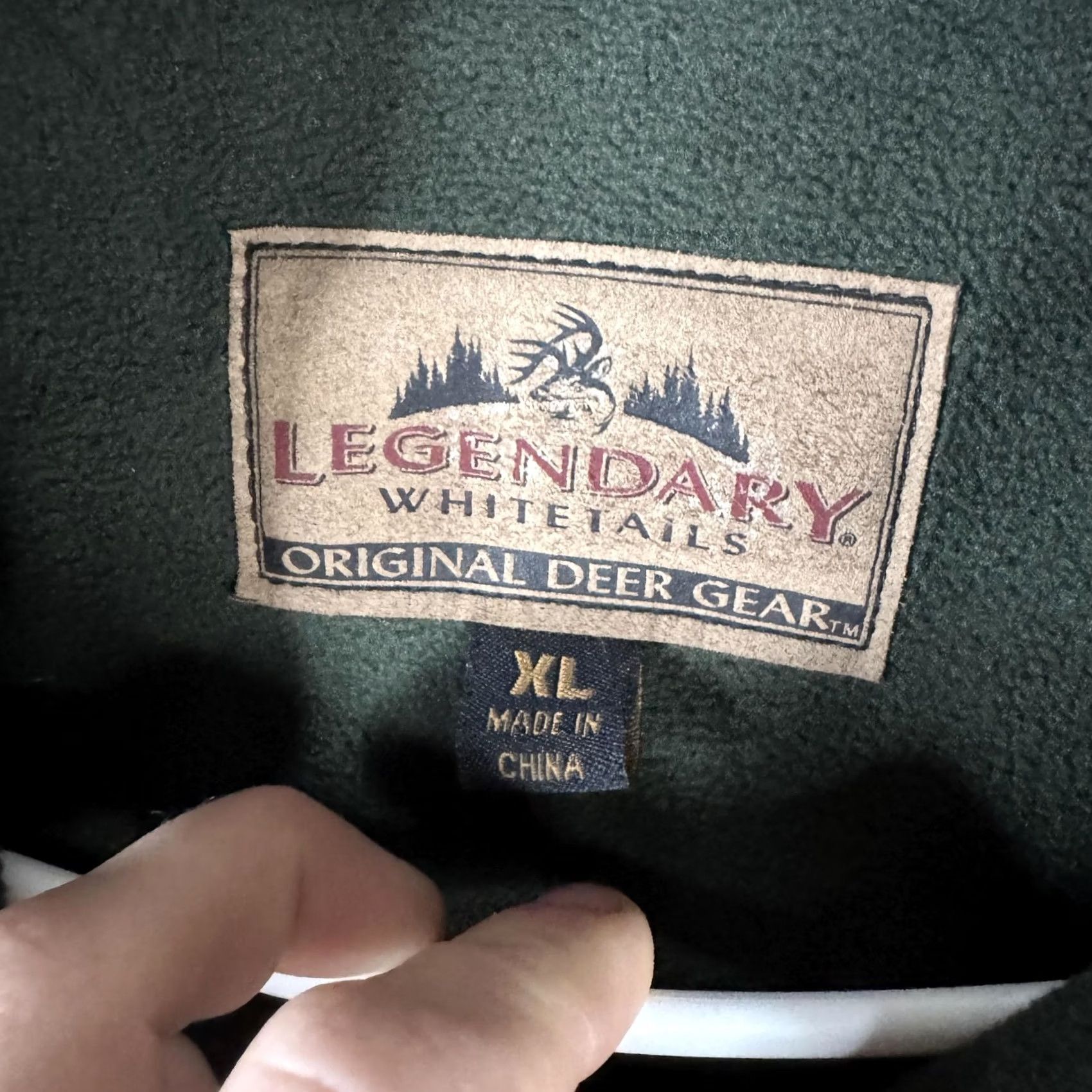 Vintage Legendary Whitetails Jacket Mens XL Green Fleece Bomber Full Zip Hunting Outdoor Size US XL / EU 56 / 4 - 7 Thumbnail