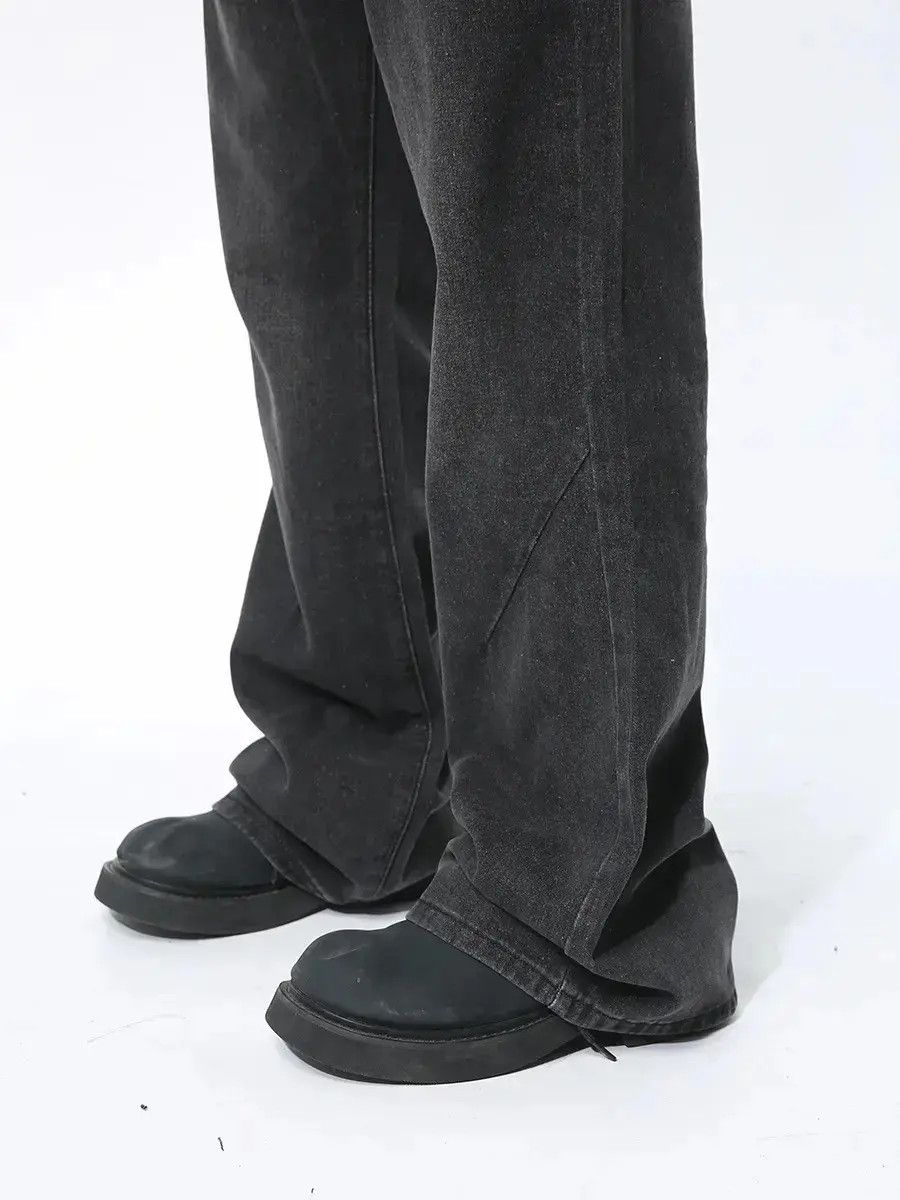 Japanese Brand Retro loose casual high street micro flared jeans Size US 32 / EU 48 - 4 Thumbnail