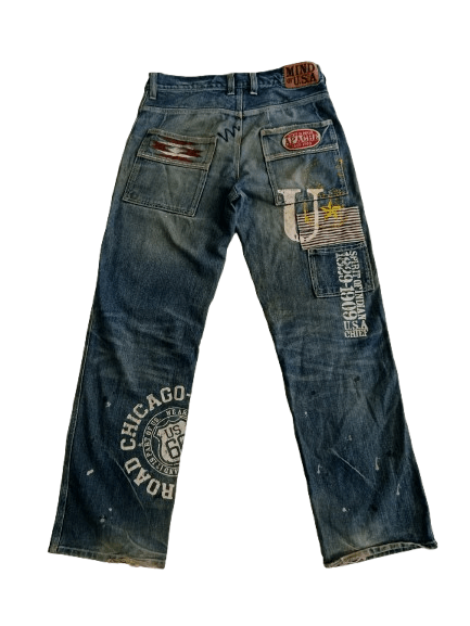 Indian Motorcycle MIND Of USA Jeans Motorcycle Denim American Indian Size US 32 / EU 48 - 2 Thumbnail
