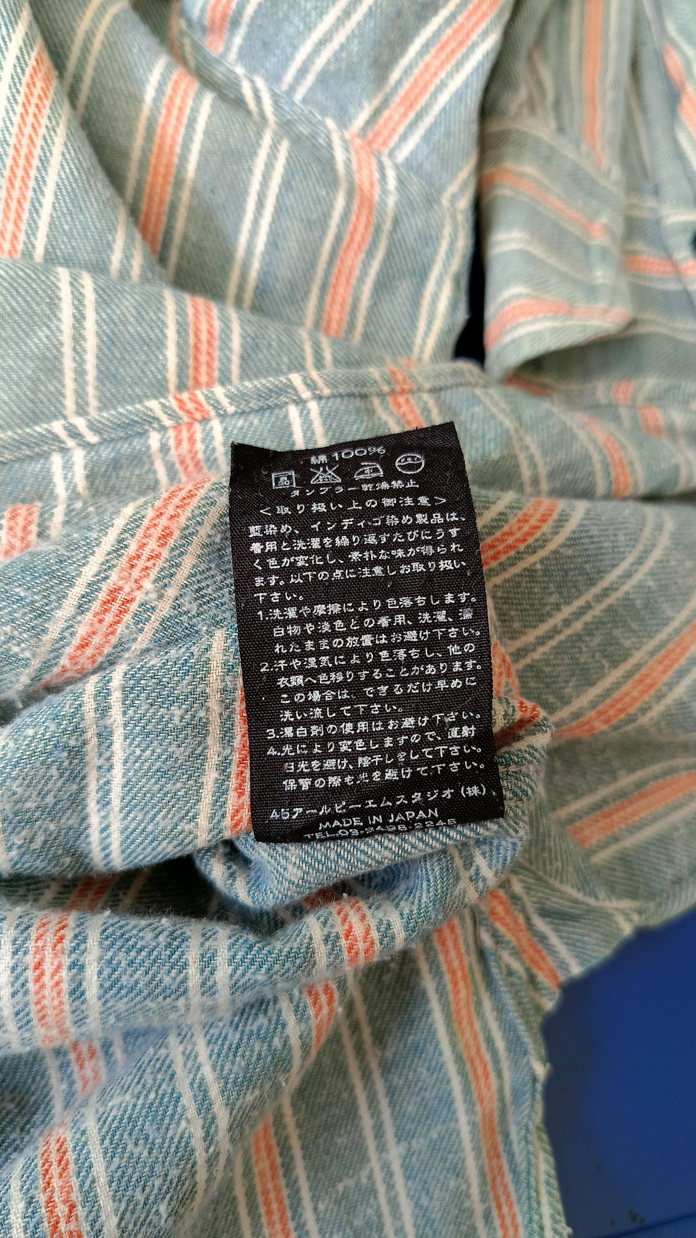 45rpm 45RPM by R Japan mandarin pullover indigo work vtg shirt Size US S / EU 44-46 / 1 - 14 Thumbnail