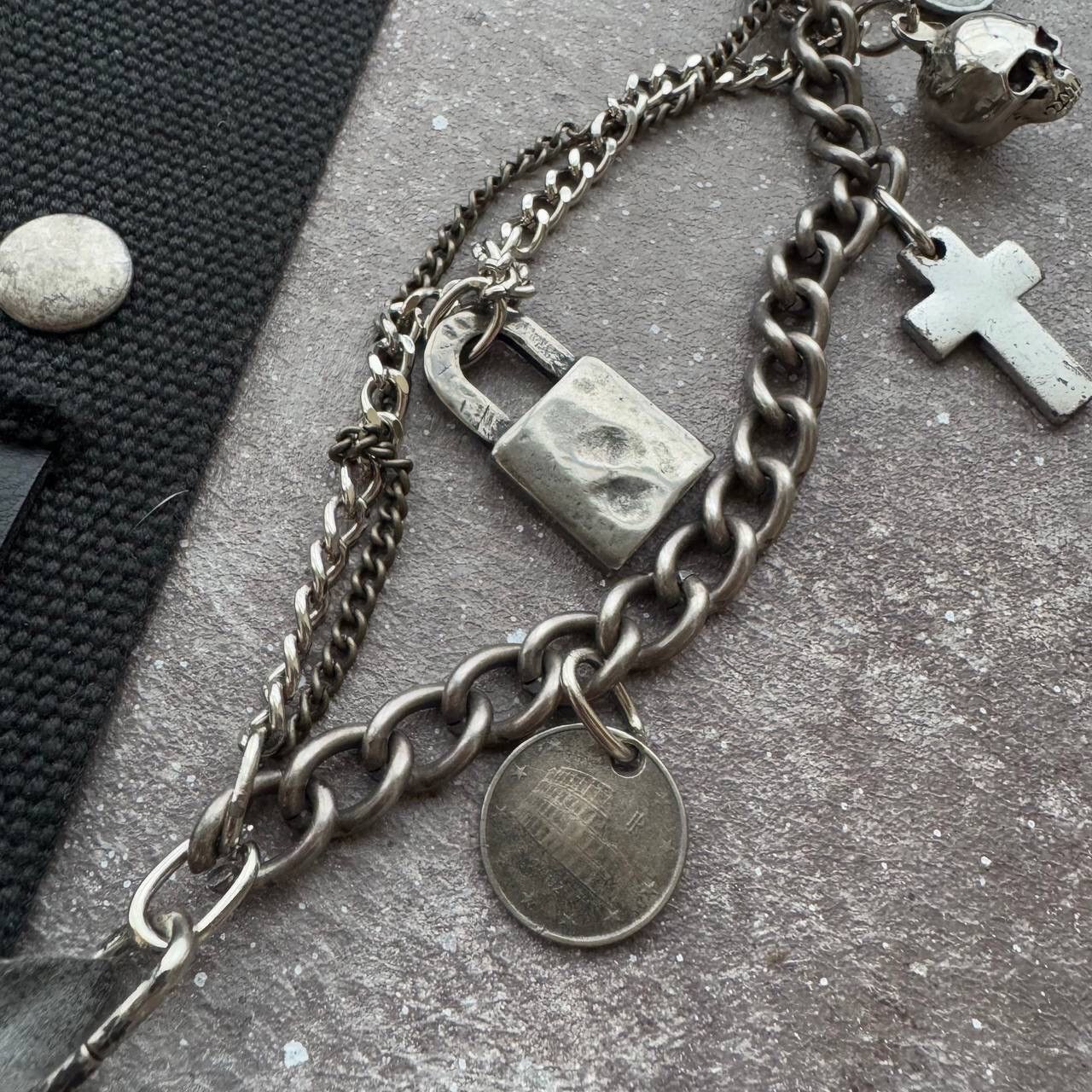 Miss Sixty RARE Miss Sixty Vintage Avant Garde Gothic Belt With Chain Size ONE SIZE - 5 Thumbnail