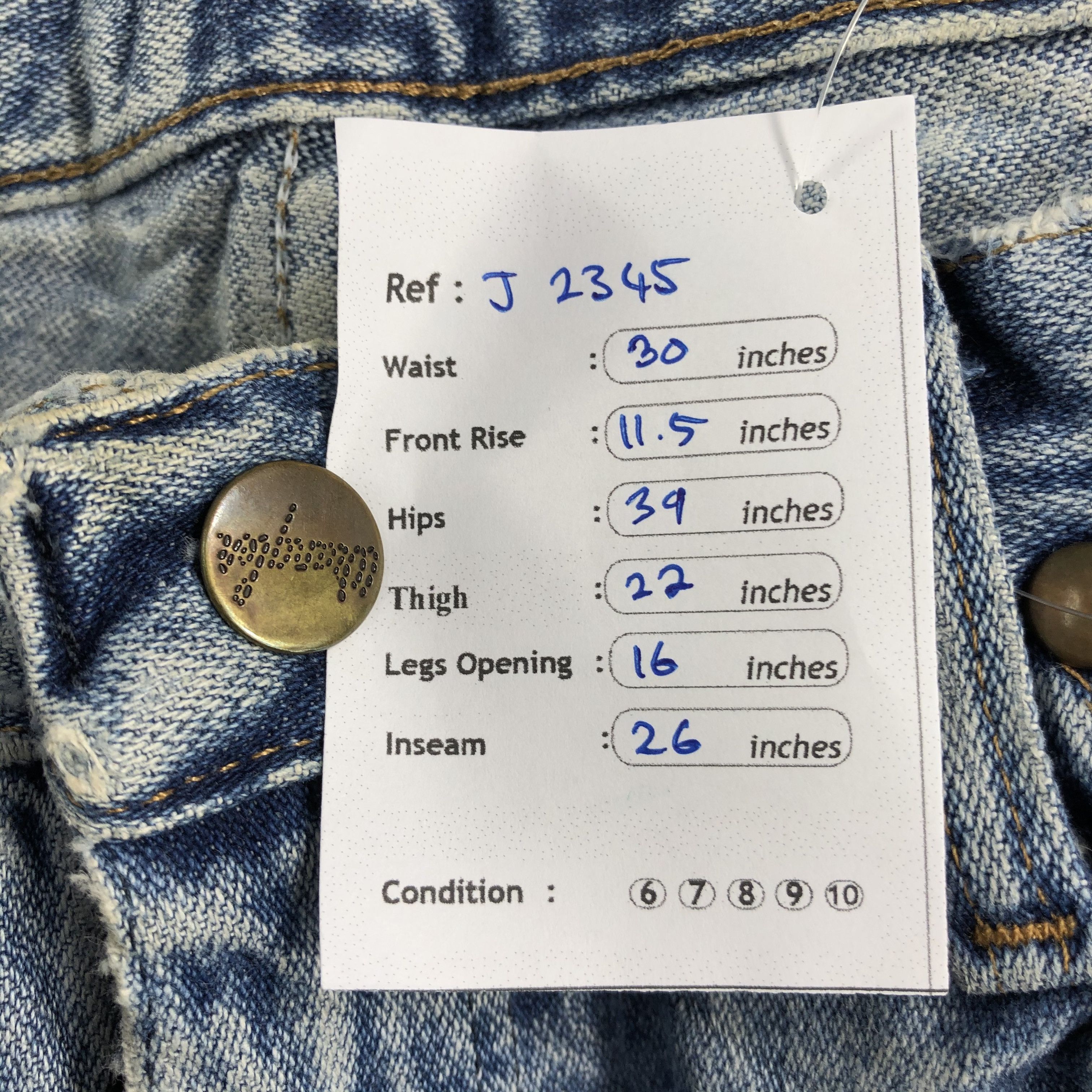 Vintage Vintage Blue Wash Wrangler Jeans-J2345 Size US 30 / EU 46 - 13 Thumbnail