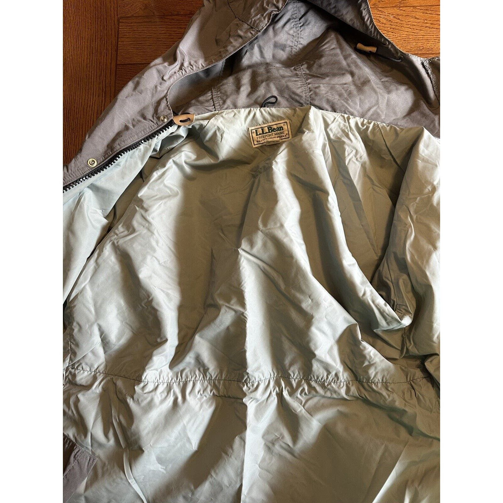 Vintage LL Bean Baxter State Park Made USA Jacket Gray Sz L