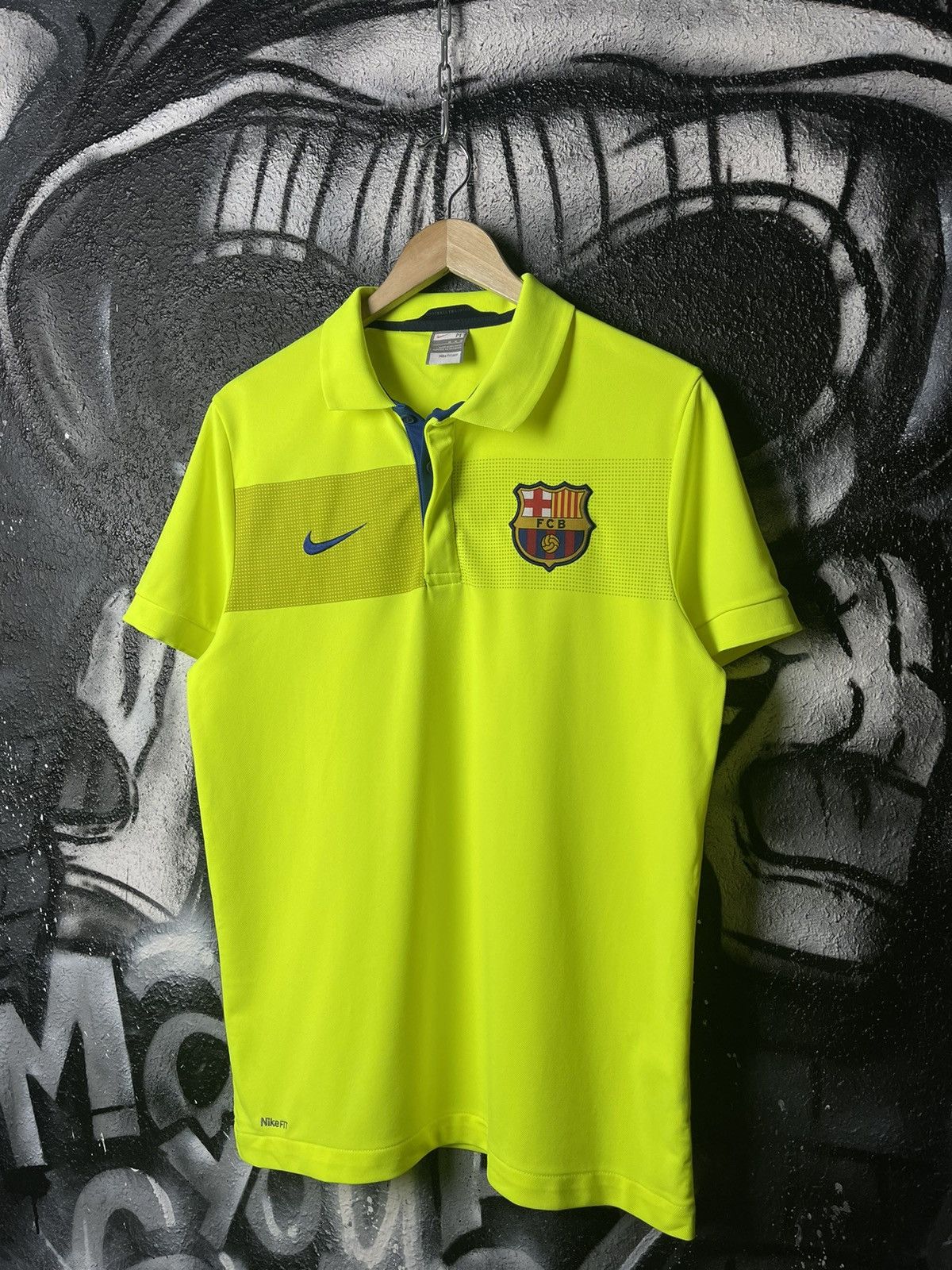 Y2K Nike F.C. Barcelona Football Training Polo T-Shirt