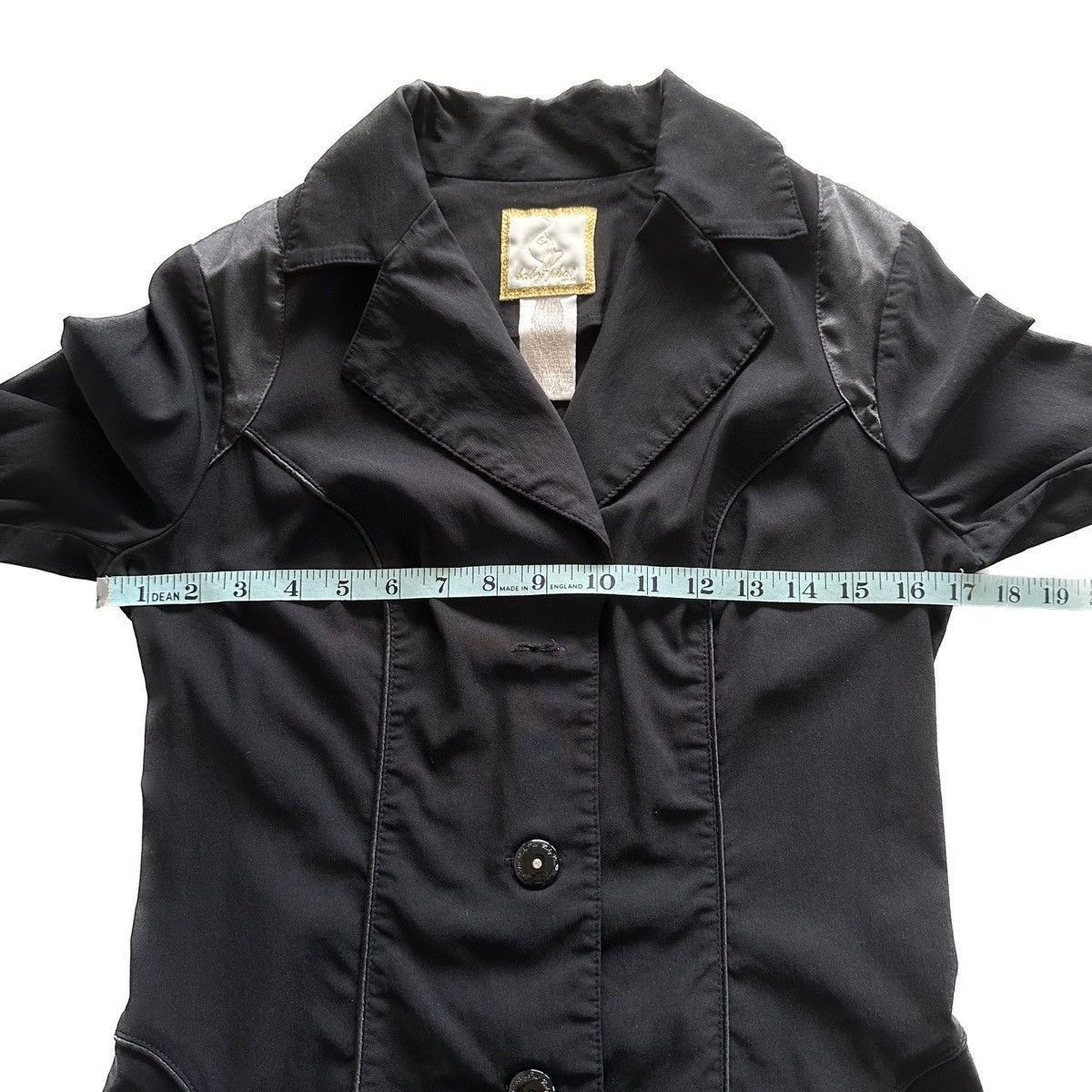 Vintage Baby Phat Gold Cat Satin Trim Frilly Cuff Black Blazer XL Size XL / US 12-14 / IT 48-50 - 12 Thumbnail