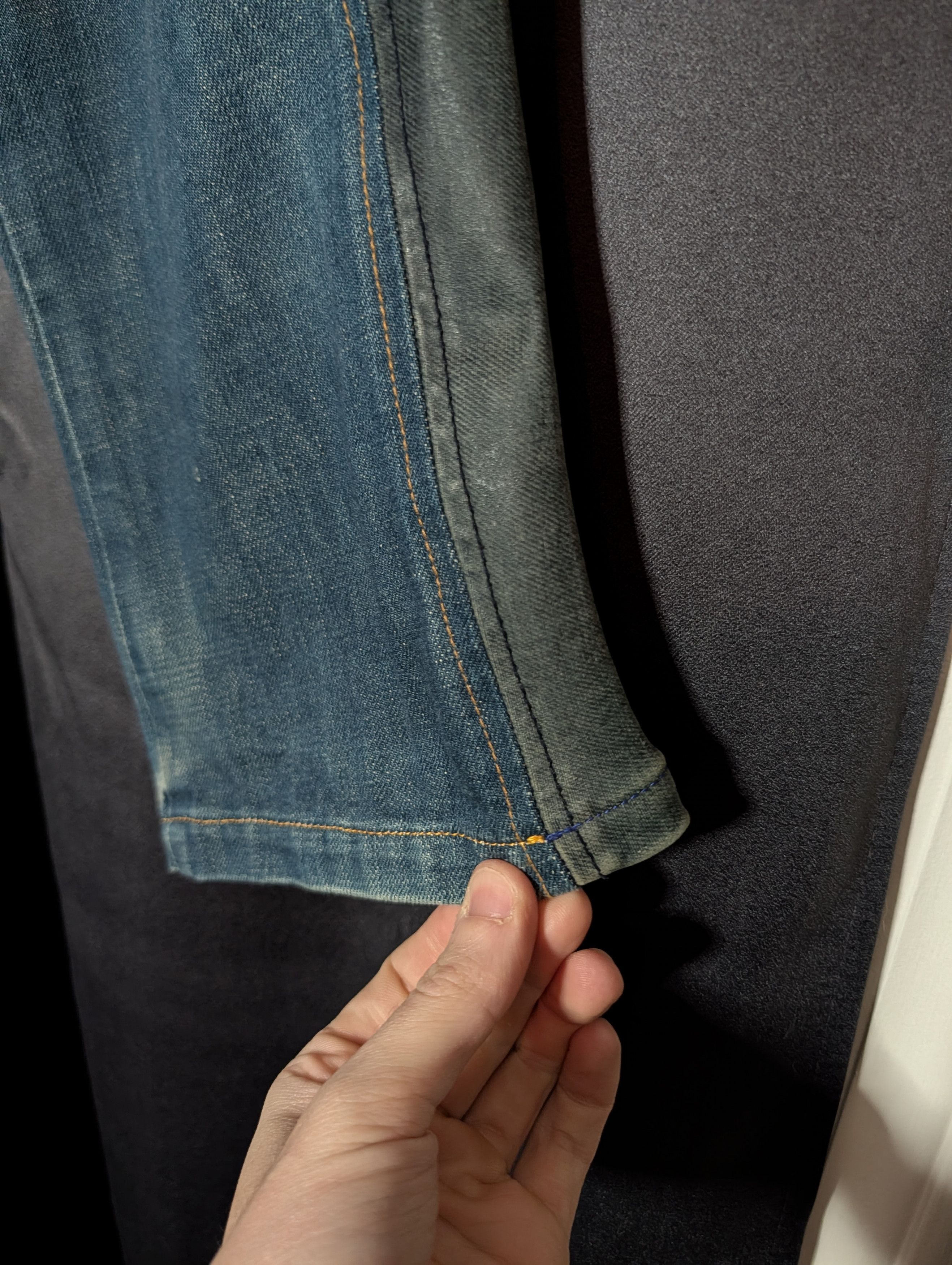 Maison MIHARA YASUHIRO MMY VTG horse leather trompe l'oeil denim jeans Japan Size 28" / US 6 / IT 42 - 5 Thumbnail
