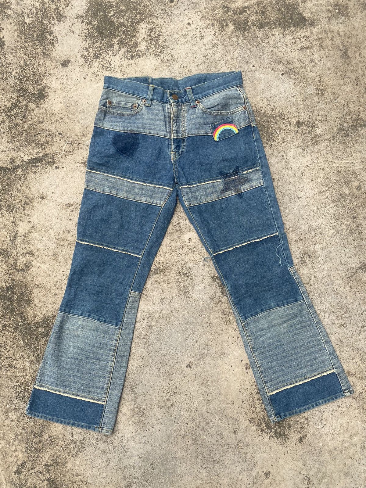 Hysteric Glamour × Japanese Brand Flare Jeans Hysteric Glamour Hagi Patches Bootcut Size US 28 / EU 44 - 3 Thumbnail