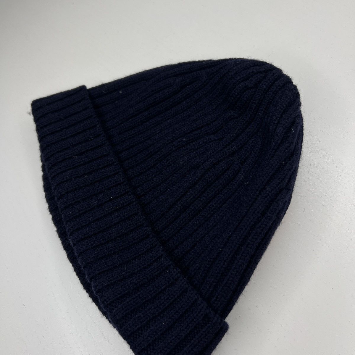 Prada Prada Milano Beanie Winter Hat Wool Logo Red Label Tag Navy Size ONE SIZE - 5 Thumbnail