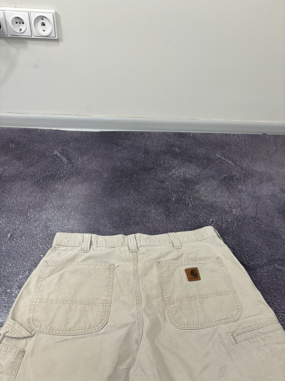 Carhartt Vintage Carhartt Y2K Cream Work Hype Shorts Size US 34 / EU 50 - 5 Thumbnail