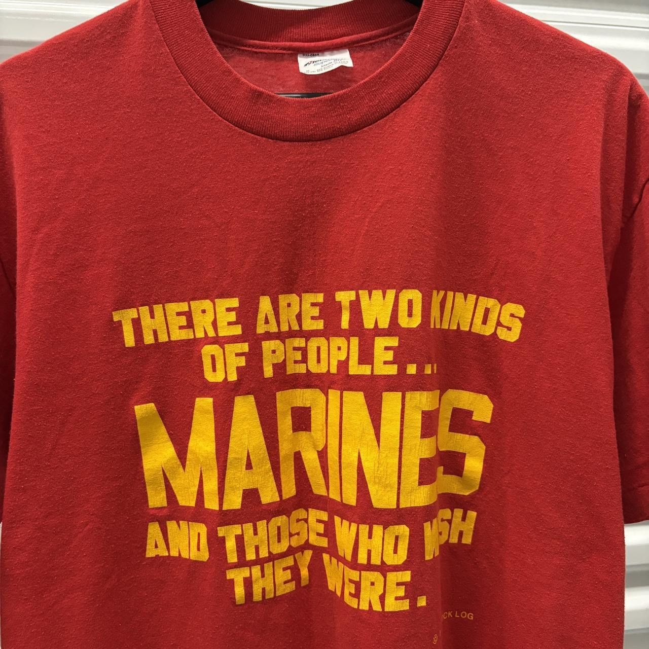 Other Vintage Marines Single Stitch Red Tee Size US XL / EU 56 / 4 - 1 Thumbnail