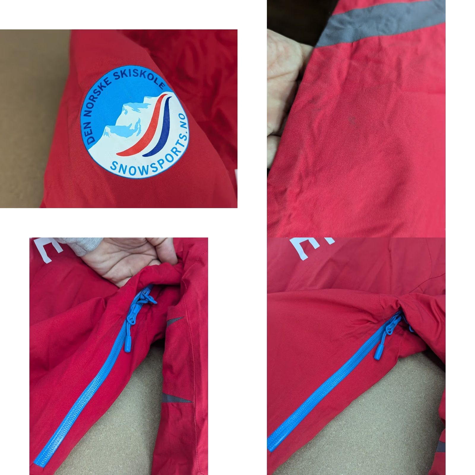 Ecco Bergans Jacket Womens ISOGAISA Dermizax RECCO Ski Outdoor Primaloft Hooded Long Red M Labled Size L / US 10 / IT 46 - 8 Thumbnail