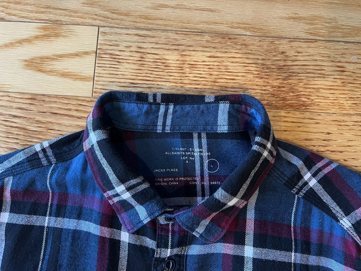 Allsaints AllSaints Check Flannel Shirt Size US L / EU 52-54 / 3 - 3 Thumbnail