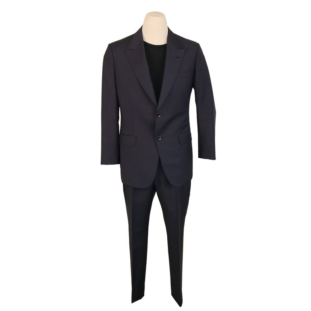 Gucci Gucci Kraken Dark Navy Suit Mohair-Wool Suit Set Size 48R - 4 Thumbnail