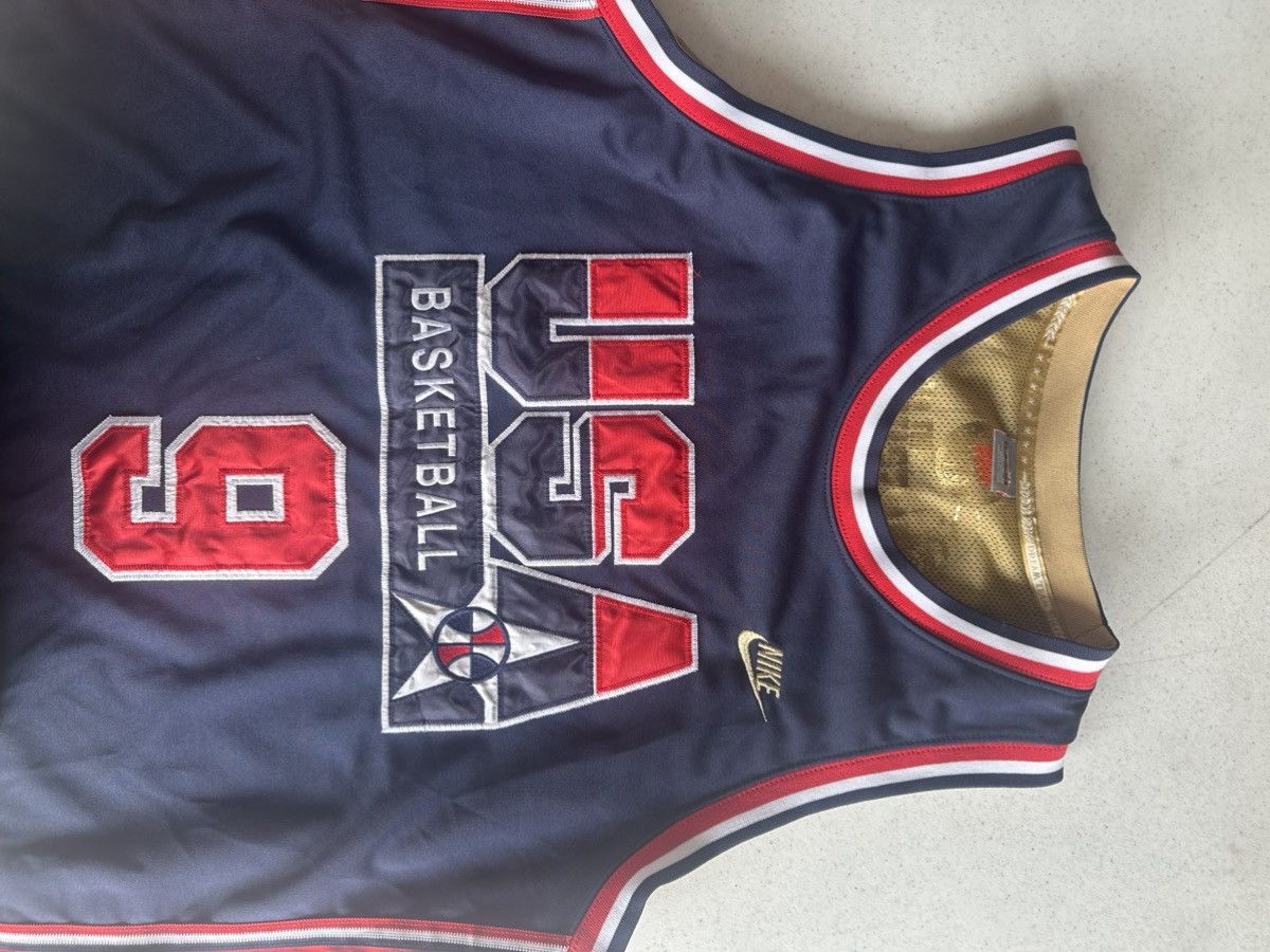 michael jordan usa dream team 92 olympic jersey navy and red