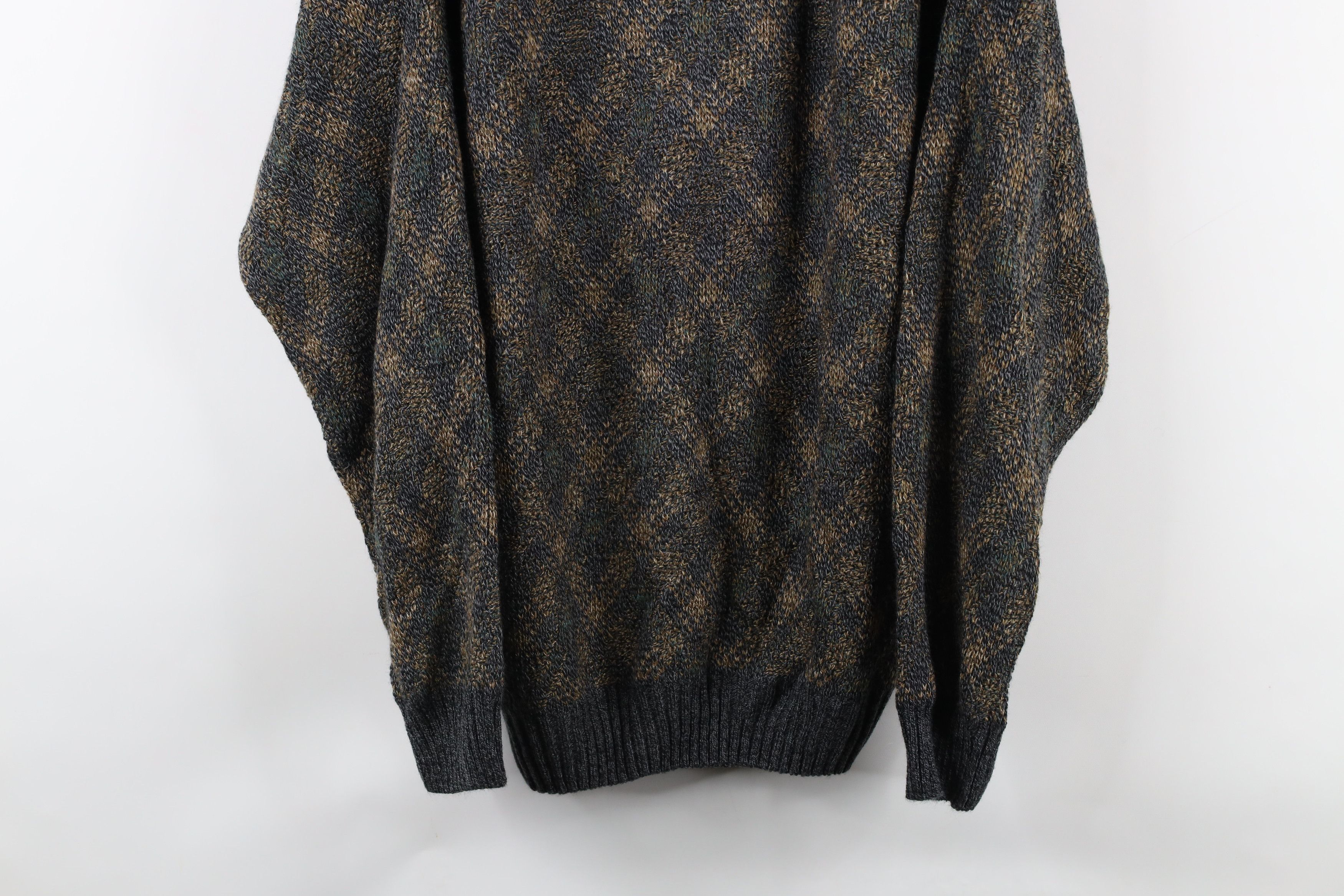 Vintage Vintage 90s Coogi Style Rainbow Argyle Diamond Knit Sweater Size US XXL / EU 58 / 5 - 3 Thumbnail