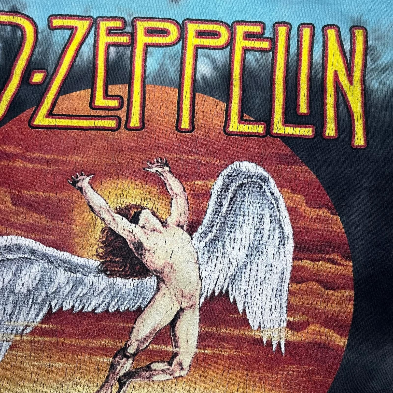 Led Zeppelin 🎸 Led Zeppelin “U.S. Tour 1975” Tie-Dye Band Tee – Size M Size US M / EU 48-50 / 2 - 4 Thumbnail