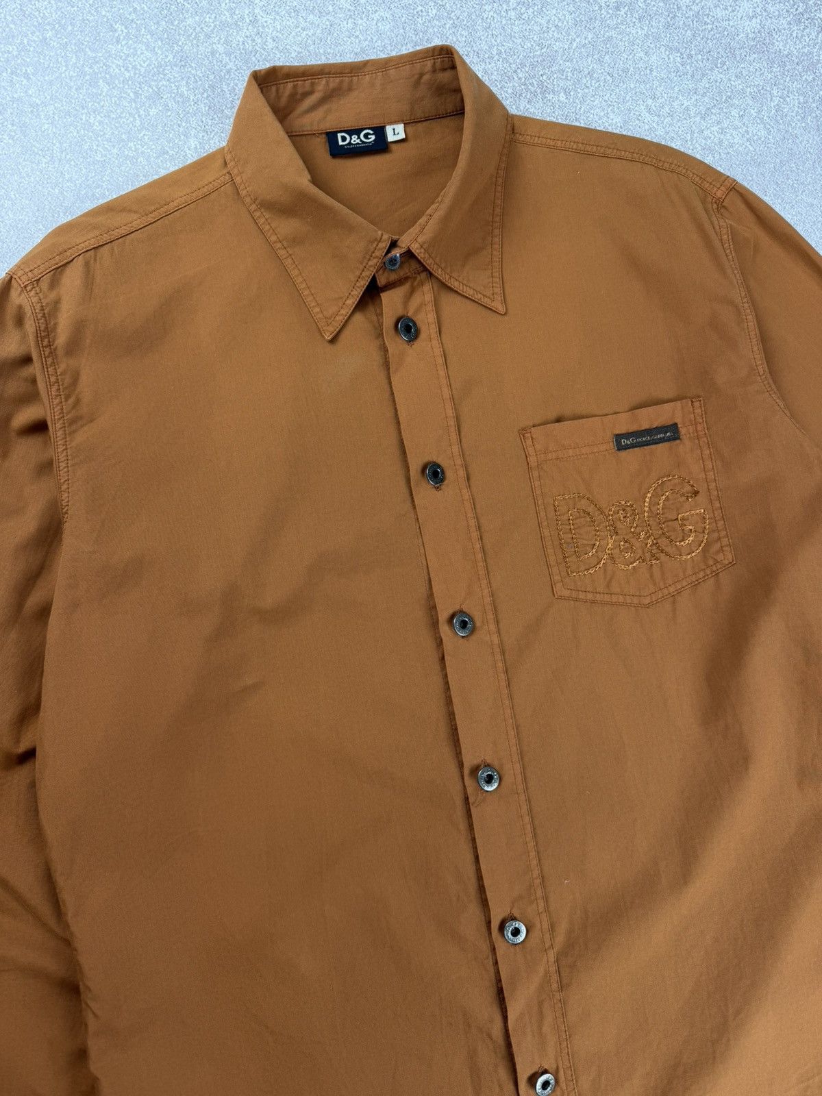 Dolce & Gabbana Dolce & Gabbana Logo Long Sleeve Shirt Size L Size US L / EU 52-54 / 3 - 5 Thumbnail