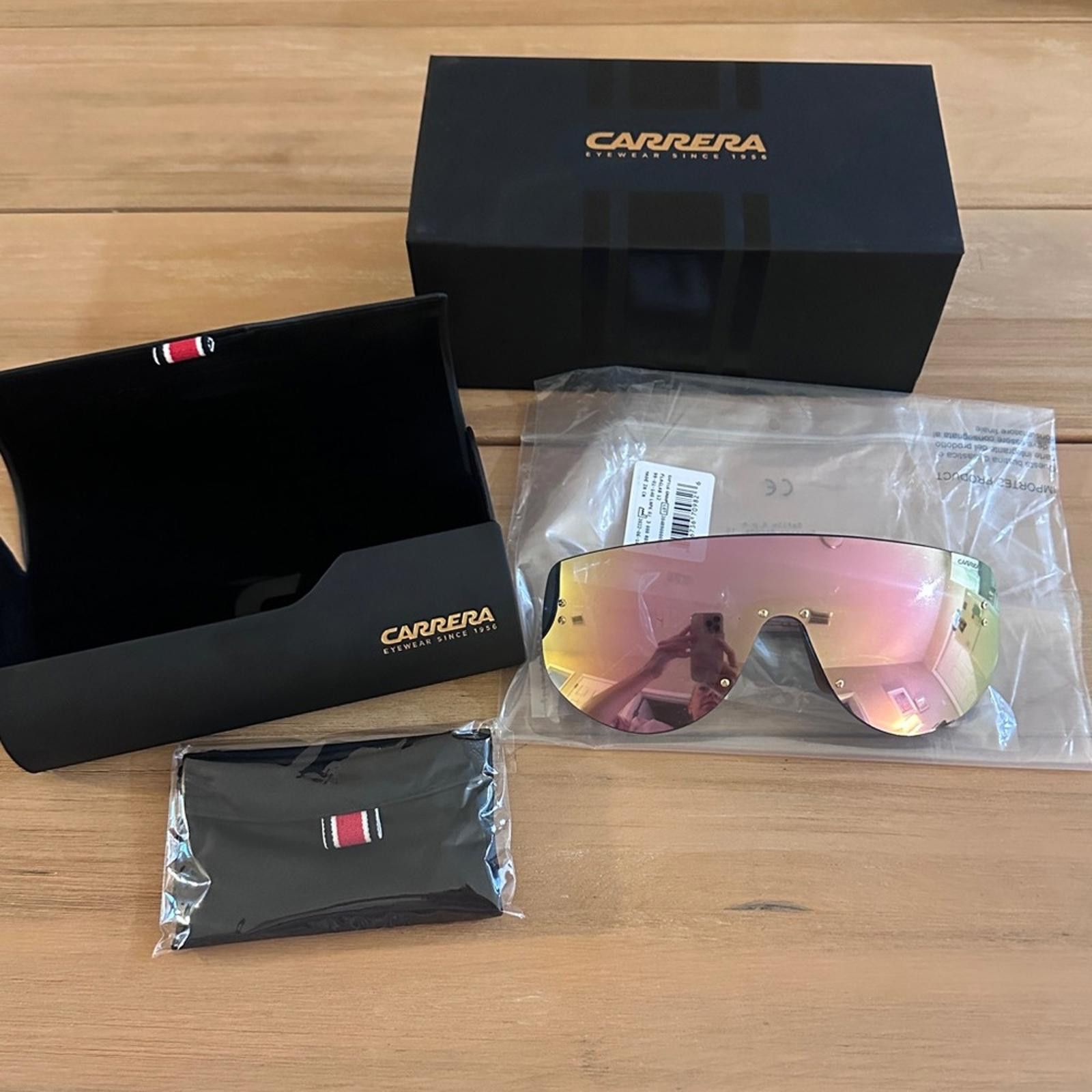 Carrera Carrera Flag Lab 12 Special Ed. Rose Gold Shield Sunglasses Size ONE SIZE - 2 Thumbnail