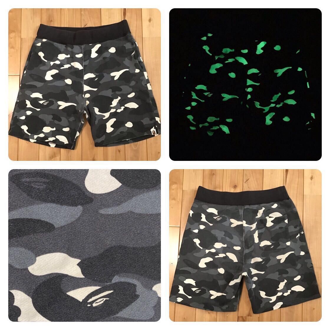 Bape 💫Glow in the dark💫 BAPE City camo sweat shorts APE ☆size L | Grailed