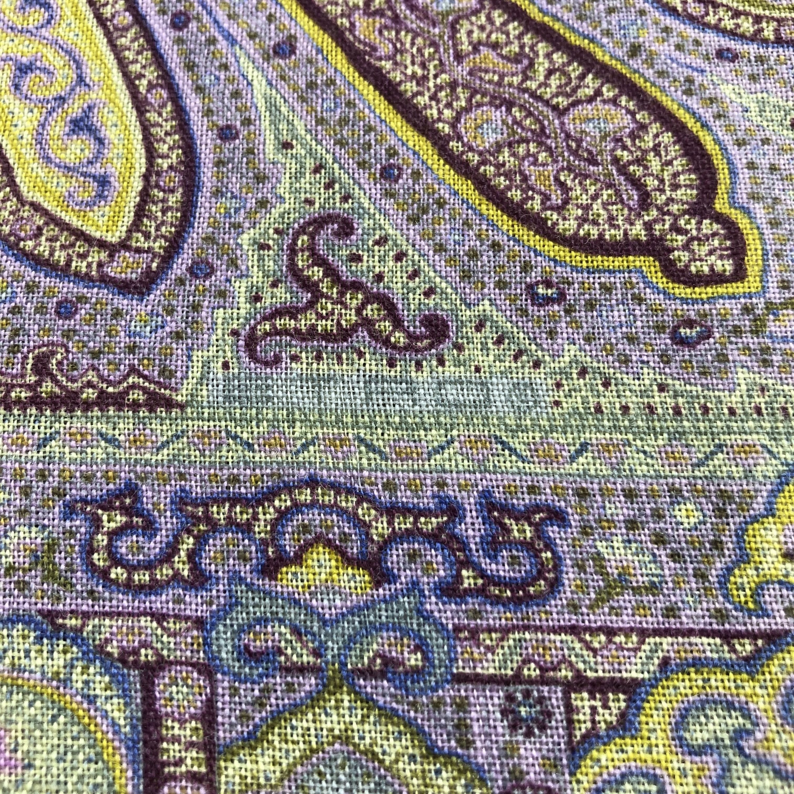 Etro Etro Paisley Wool/Silk Scarf Muffler Stole V2050 Size ONE SIZE - 4 Thumbnail