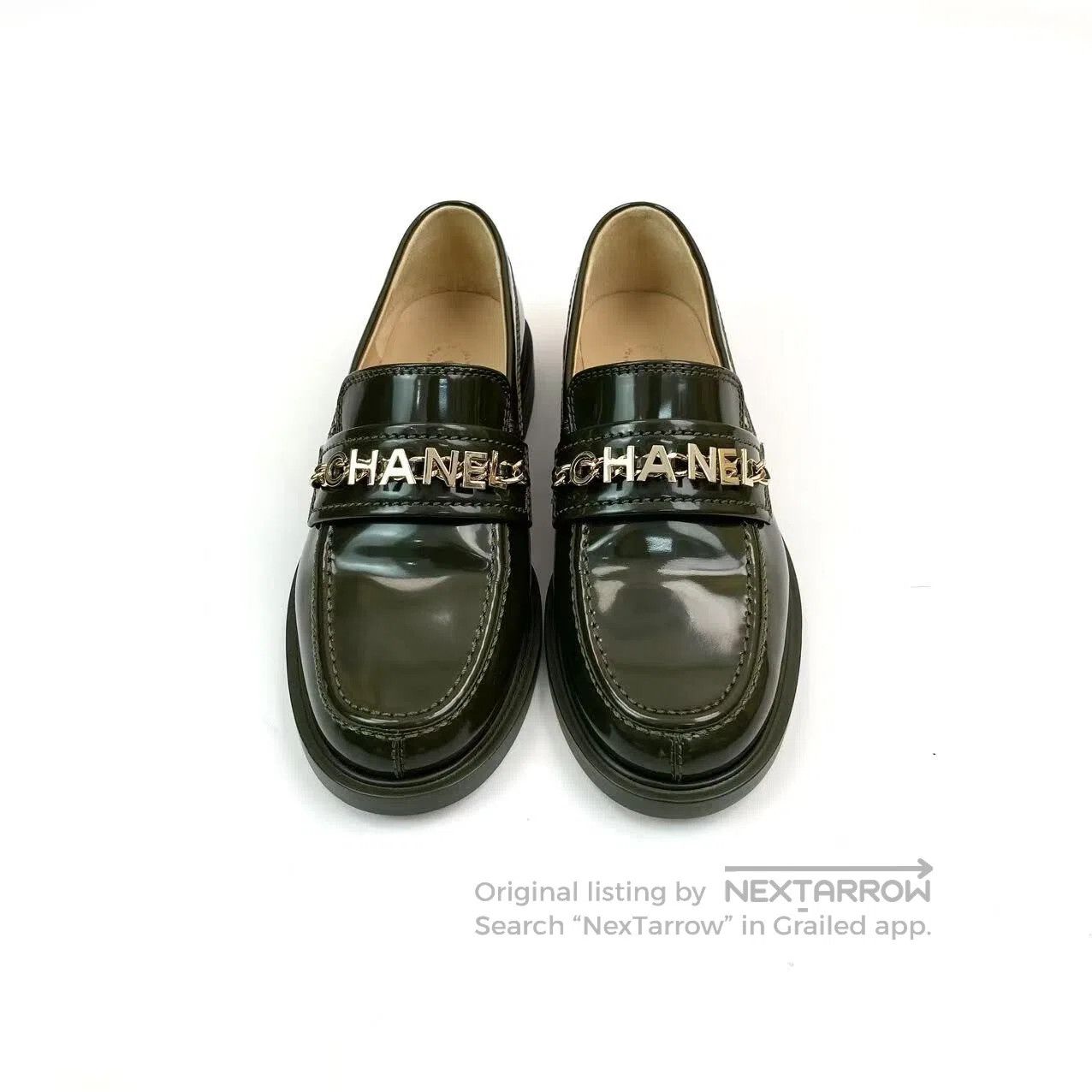 Chanel Chanel Loafers with metal letter accessories| Size US 5.5 / IT 35.5 - 3 Thumbnail