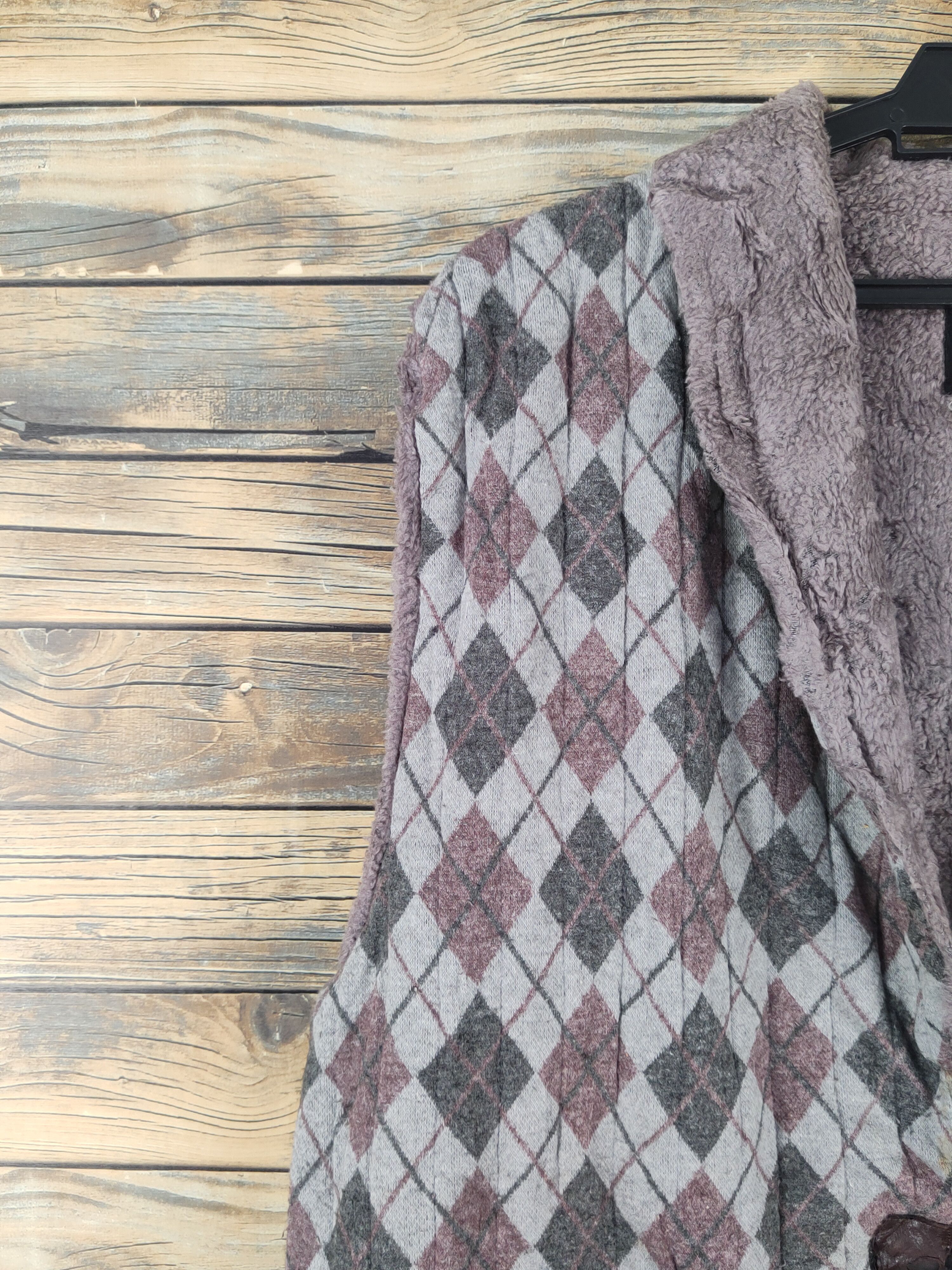 Japanese Brand × Vintage Vintage Japanese Brand Purple Gray Fur Mohair Vests Size US L / EU 52-54 / 3 - 6 Thumbnail