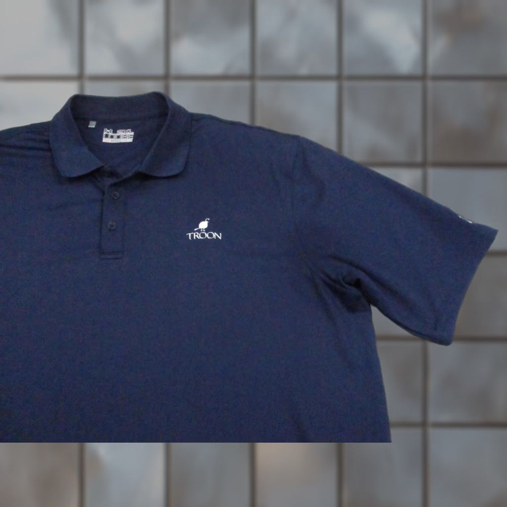 Under Armour Under Armour Polo Shirt Mens 2XL Navy Blue HeatGear Loose Golf Troon Performance Shirt Size US XXL / EU 58 / 5 - 1 Thumbnail