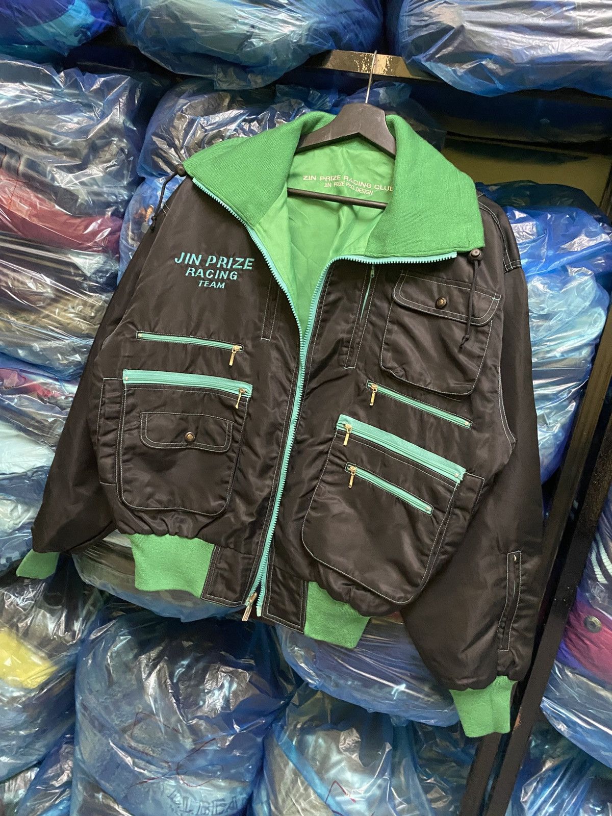 Vintage VINTAGE 80S JIN PRIZE RACING TEAM BY JIN SAITO BOMBER JACKET Size US L / EU 52-54 / 3 - 2 Thumbnail