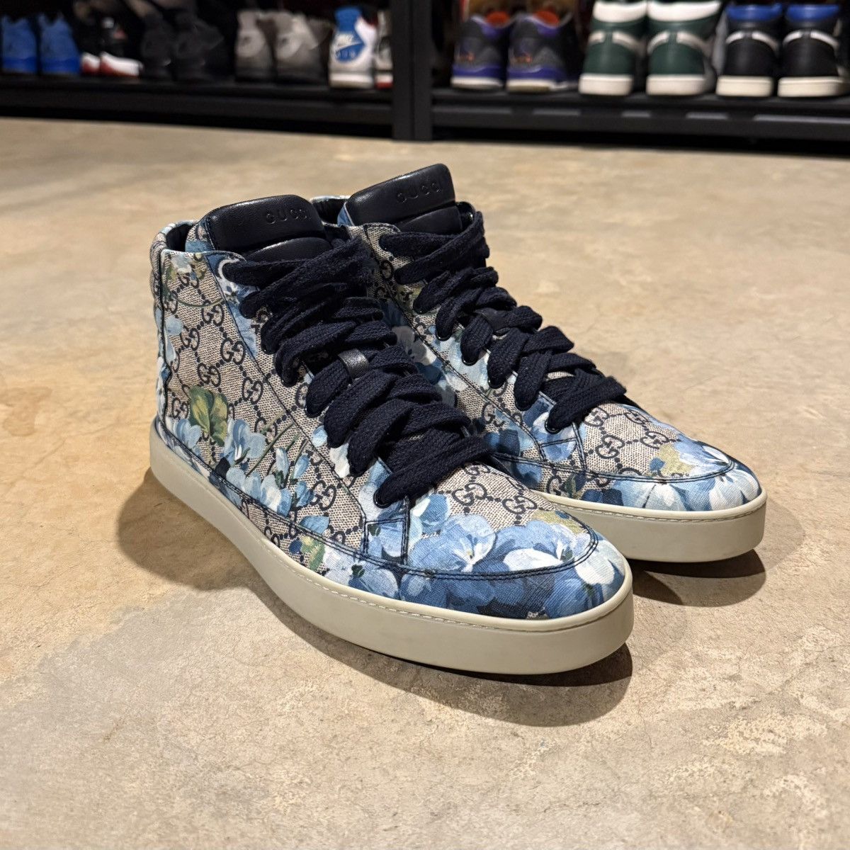 Gucci Gucci GG Supreme Bloom Print High Top Sneakers US 11.5 Size US 11.5 / EU 44-45 - 11 Thumbnail