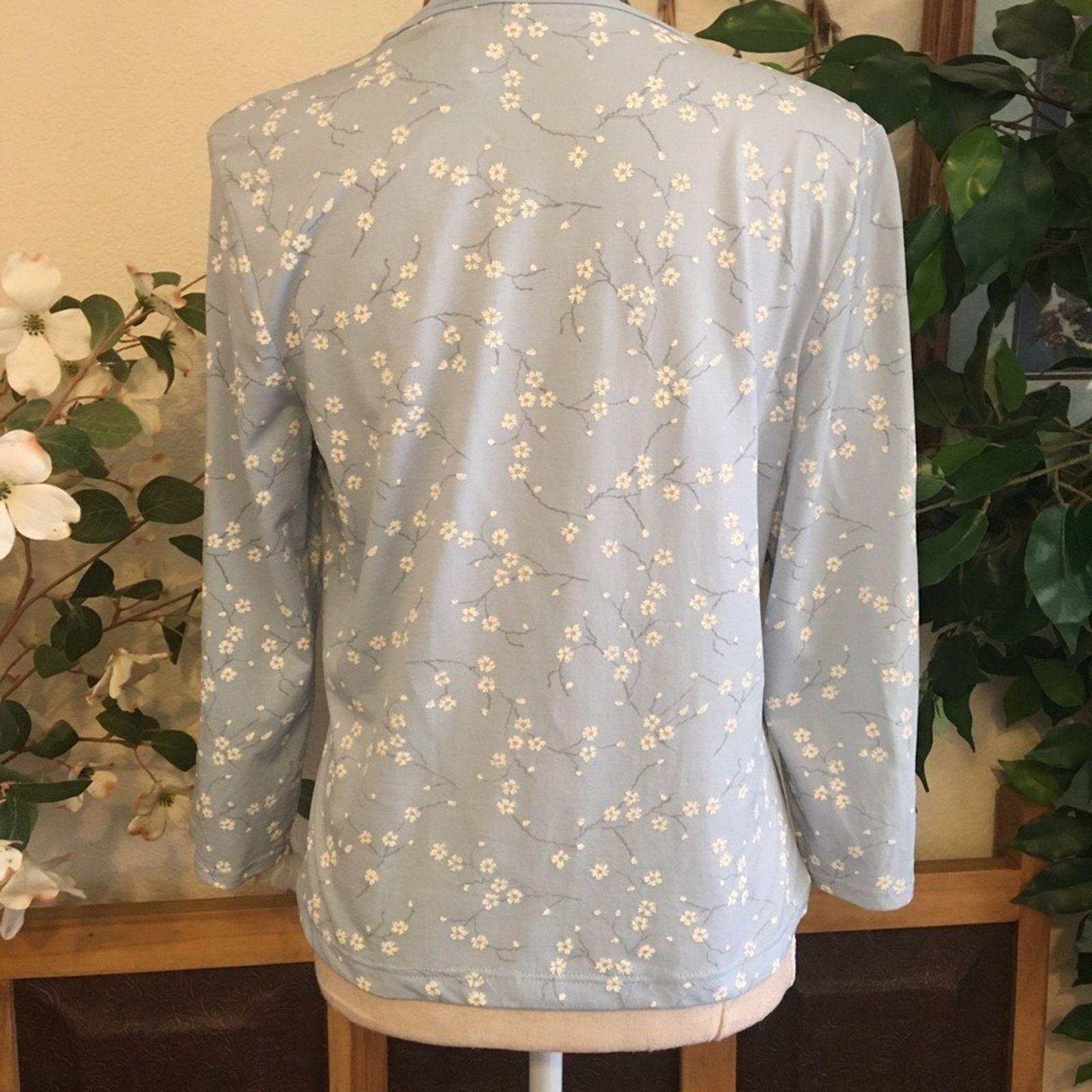 Vintage Vintage 90s Arendine blossom print blouse top L Size L / US 10 / IT 46 - 4 Thumbnail