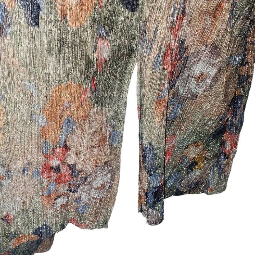 Zara CT341 Zara Floral A-symmetrical Dress L Size L / US 10 / IT 46 - 6 Thumbnail