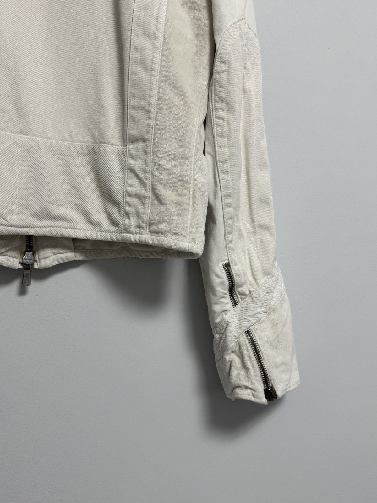 Versace Versace White Jacket Full Zip Designer Women’s Short Coat Size L / US 10 / IT 46 - 24 Thumbnail