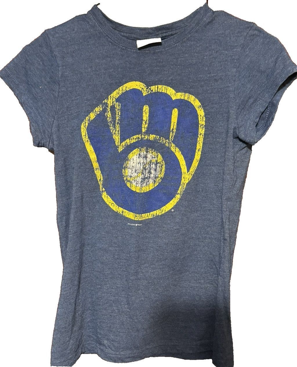 MLB Milwaukee Brewers 5th & Ocean Women's Size L t-shirt Blue Size L / US 10 / IT 46 - 1 Thumbnail