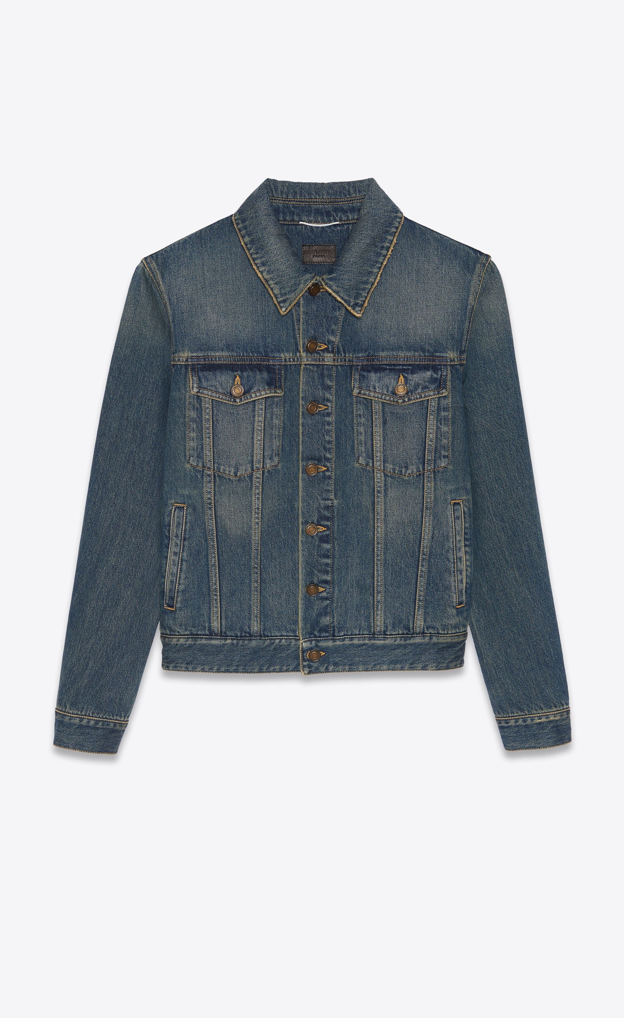 Saint Laurent Paris classic denim jacket deep vintage blue Size US S / EU 44-46 / 1 - 1 Thumbnail
