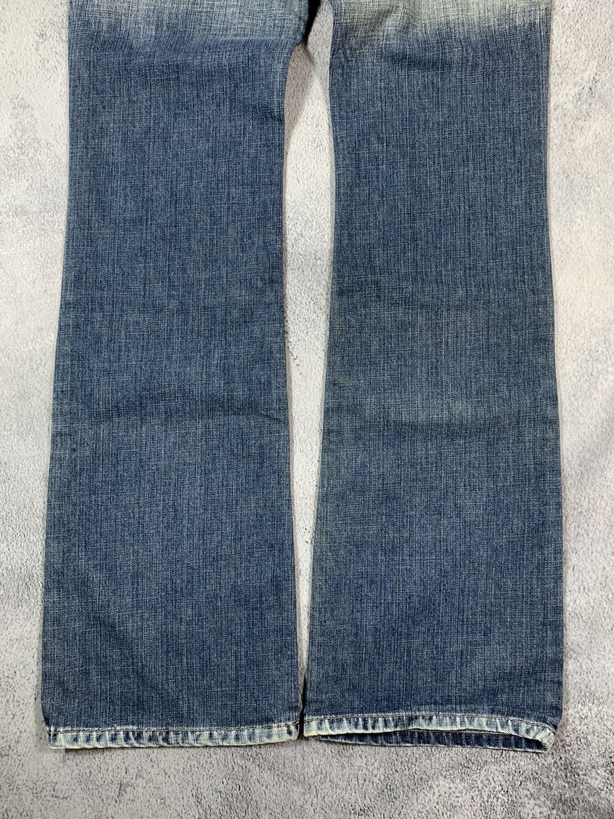 Japanese Brand × Vintage Vintage Y2K Japanese flared faded jeans denim size 25 Size 25" / US 0 / IT 36 - 3 Thumbnail