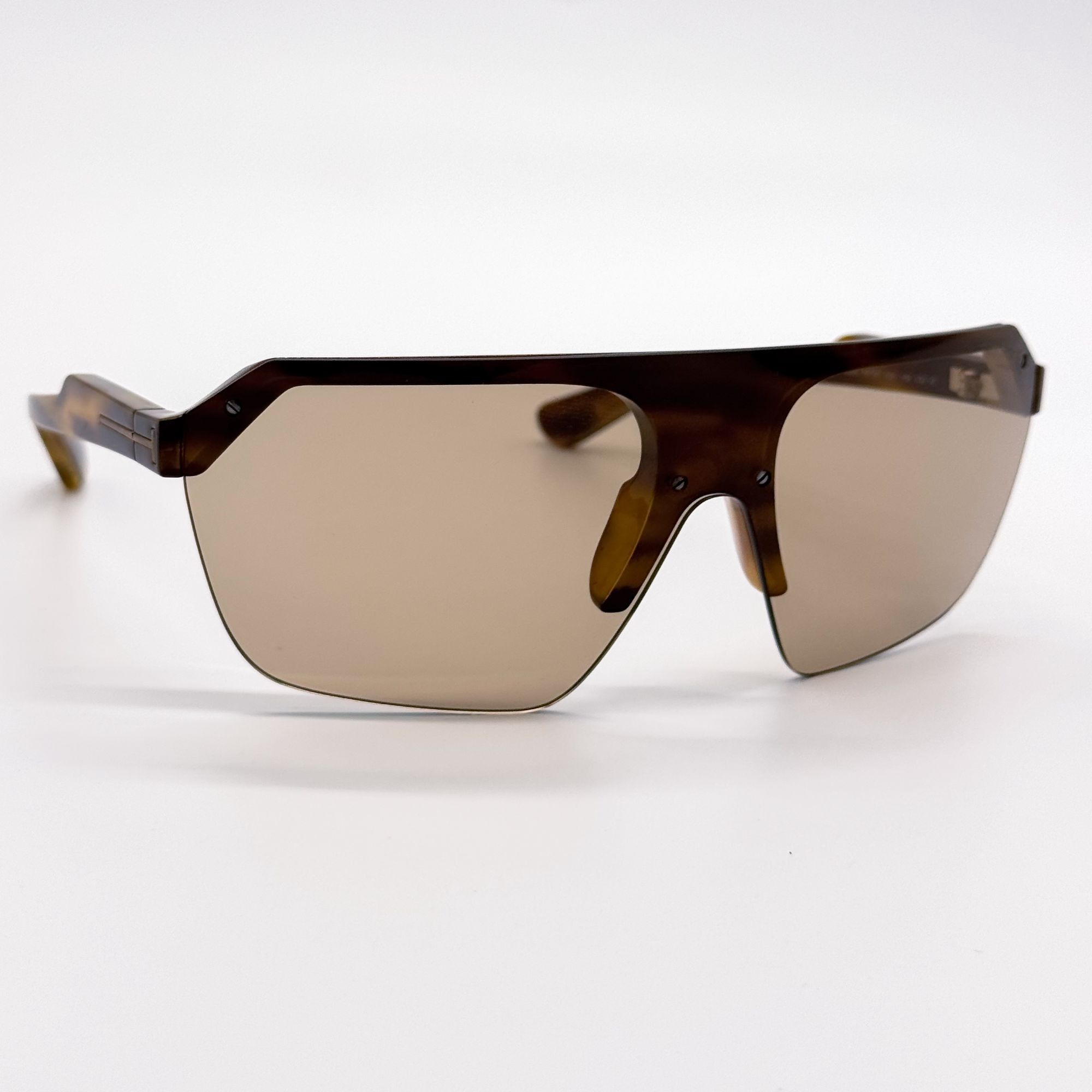 Tom Ford NEW TOM FORD RAZOR SUNGLASSES TF797 55E SHIELD HAVANA FT0797 Size ONE SIZE - 6 Thumbnail